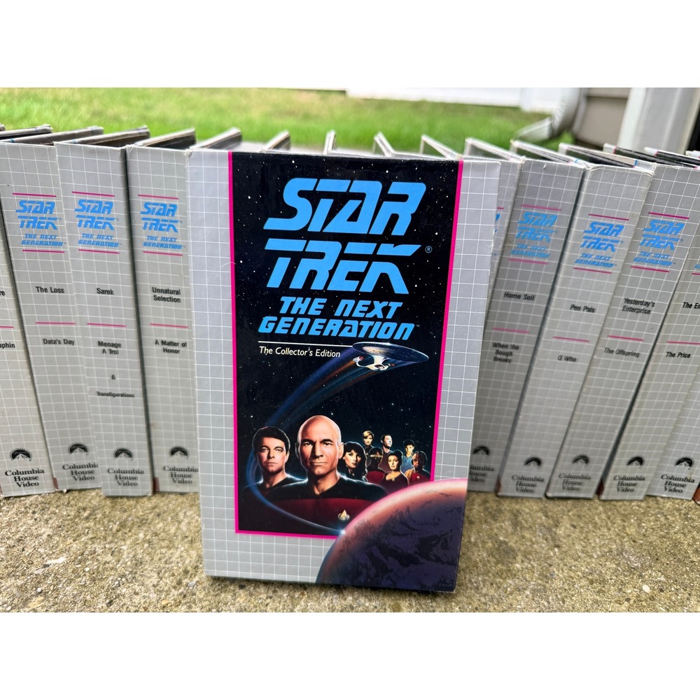 Star Trek The Next Generation VHS Lot 32 Tapes Columbia House Collectors Edition